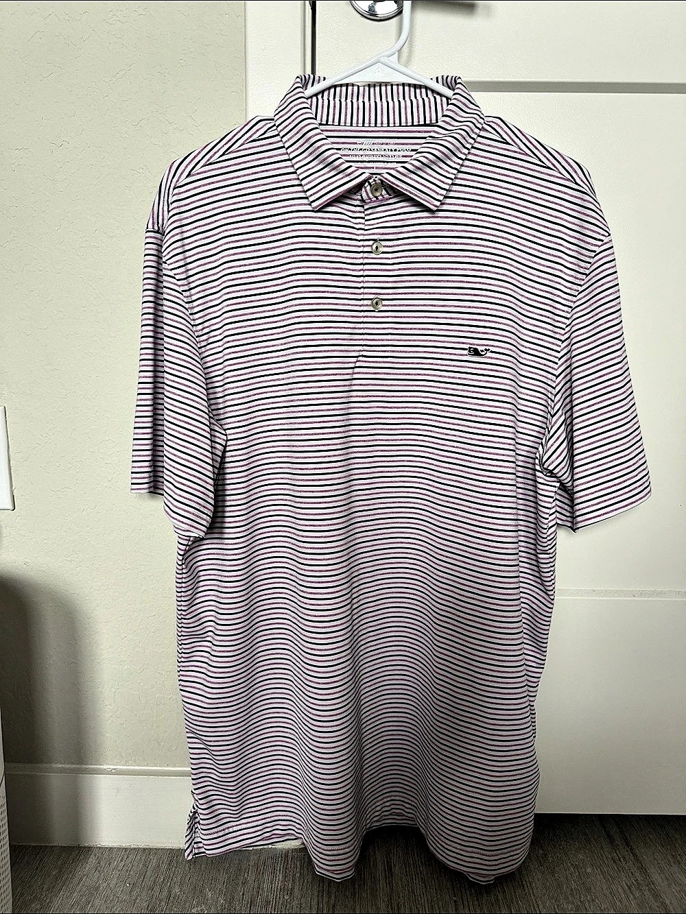 Vineyard Vines St. Jean Stripe Sankaty Performance Polo